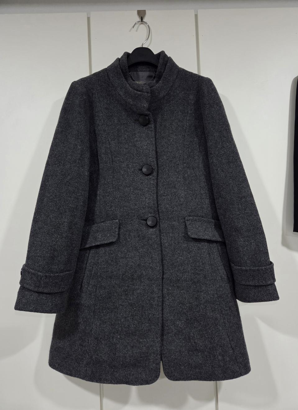 올리비아로렌 캐시미어 모 혼방 싱글 코트