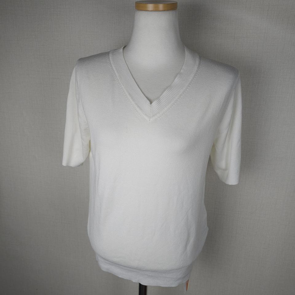 (새상품)에스얼 리아5 반소매 니트티 여성55사이즈