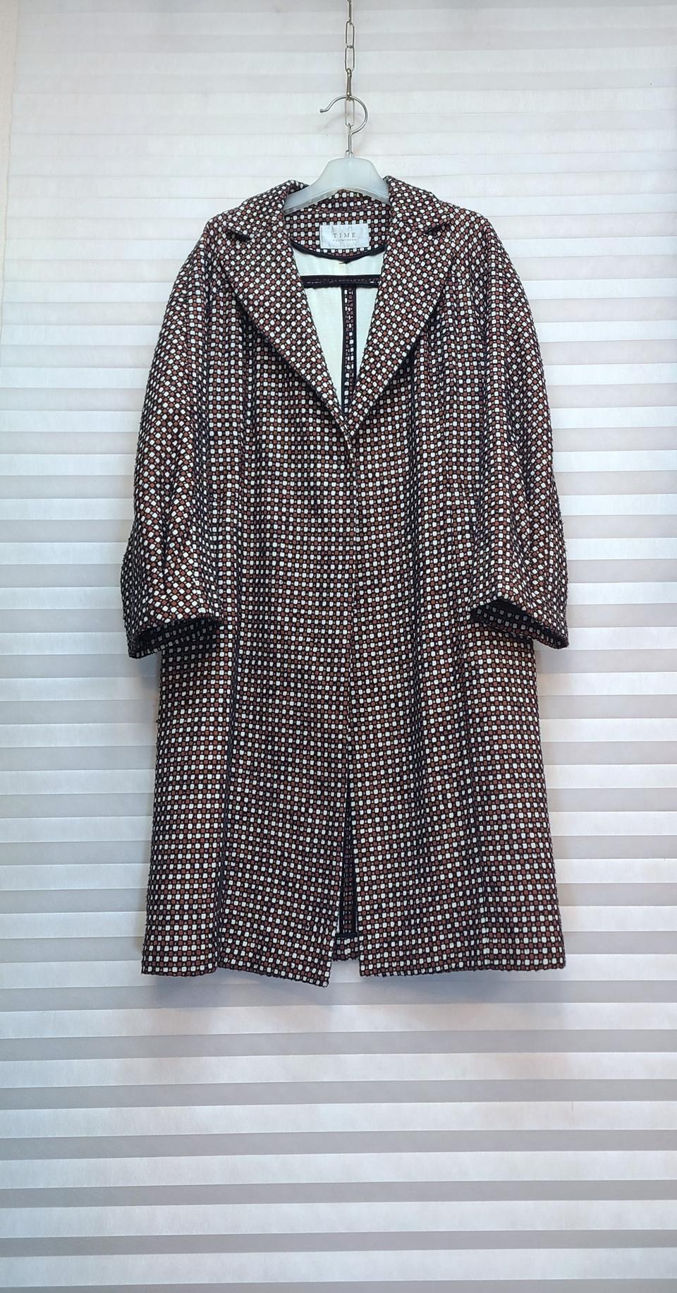 타임> 패턴 간절기 자켓