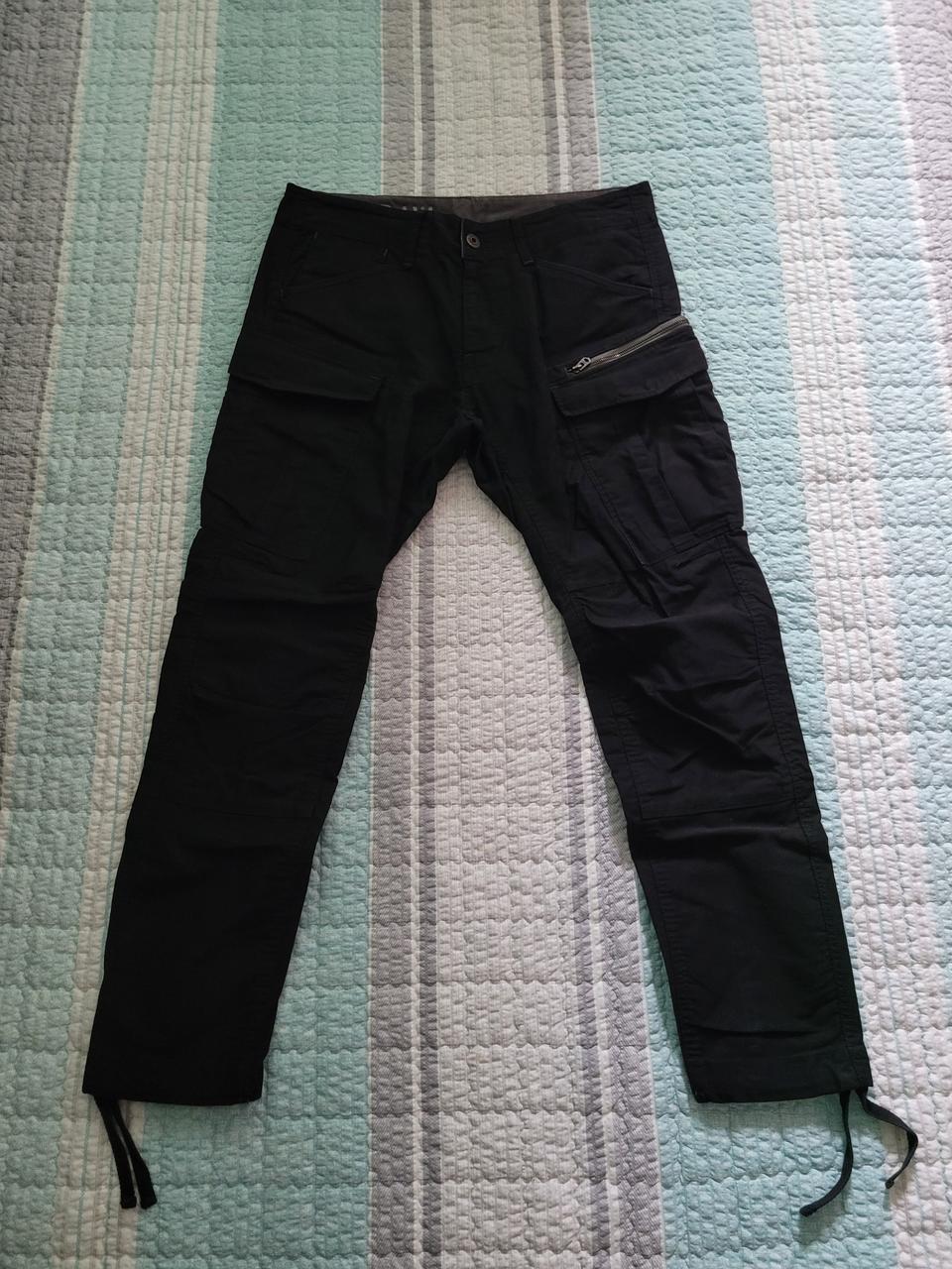 지스타로우 G star raw 3D 테이퍼드 블랙카고팬츠 34-35사이즈