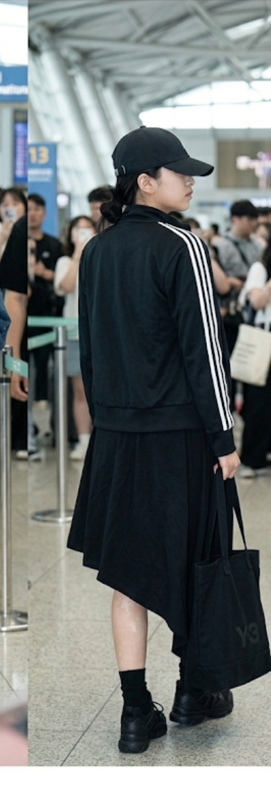 Y-3 요지야마모토 비대칭 헴라인 원피스 S 매장정품 정가 190만원