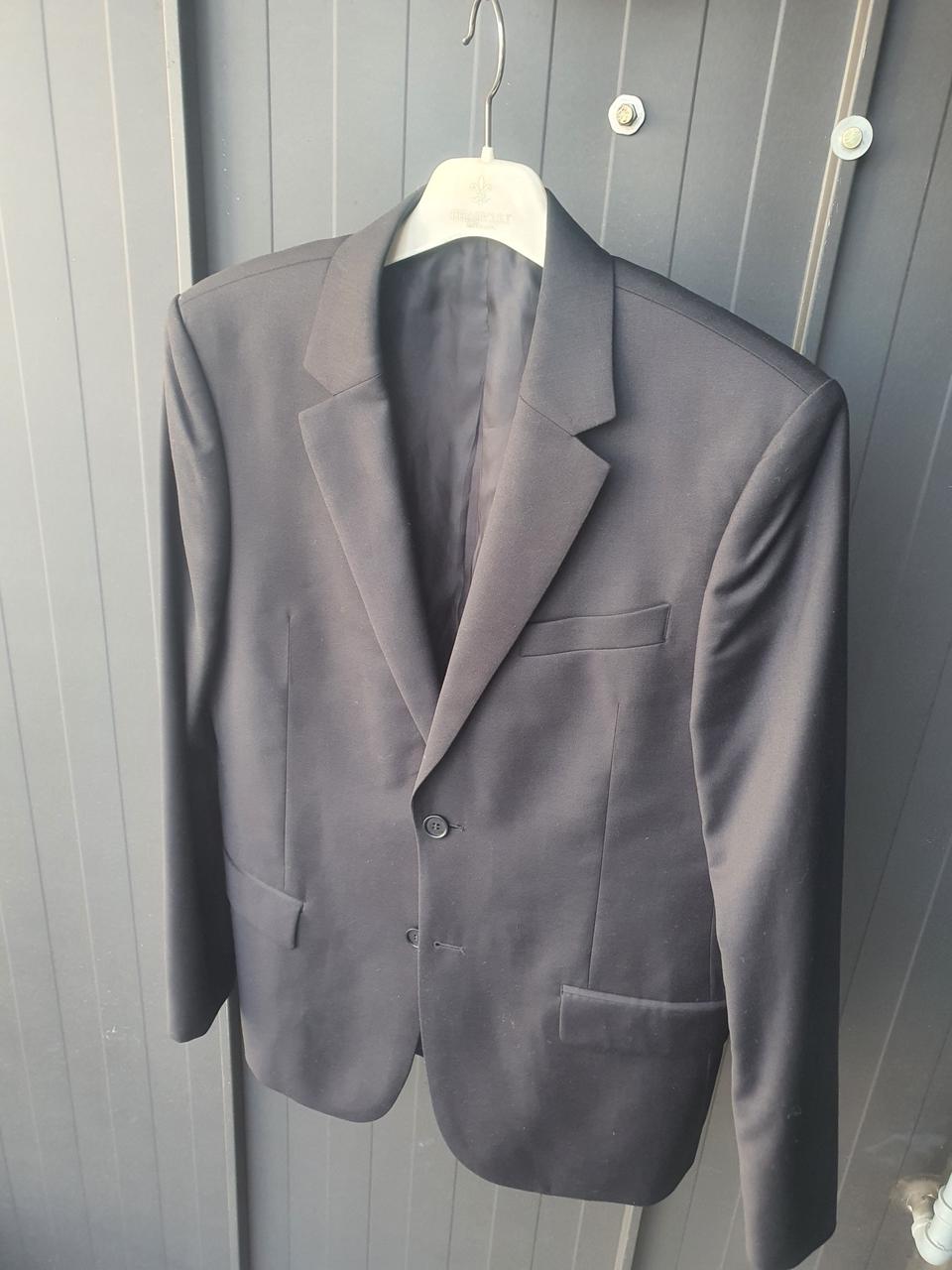 100~슬림105 루이비통 정품 블랙 투버튼 블레이저