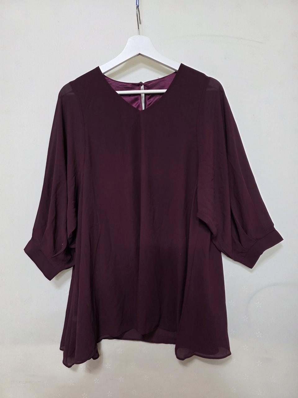 여성  하늘하늘 루즈핏  브라우스 셔츠