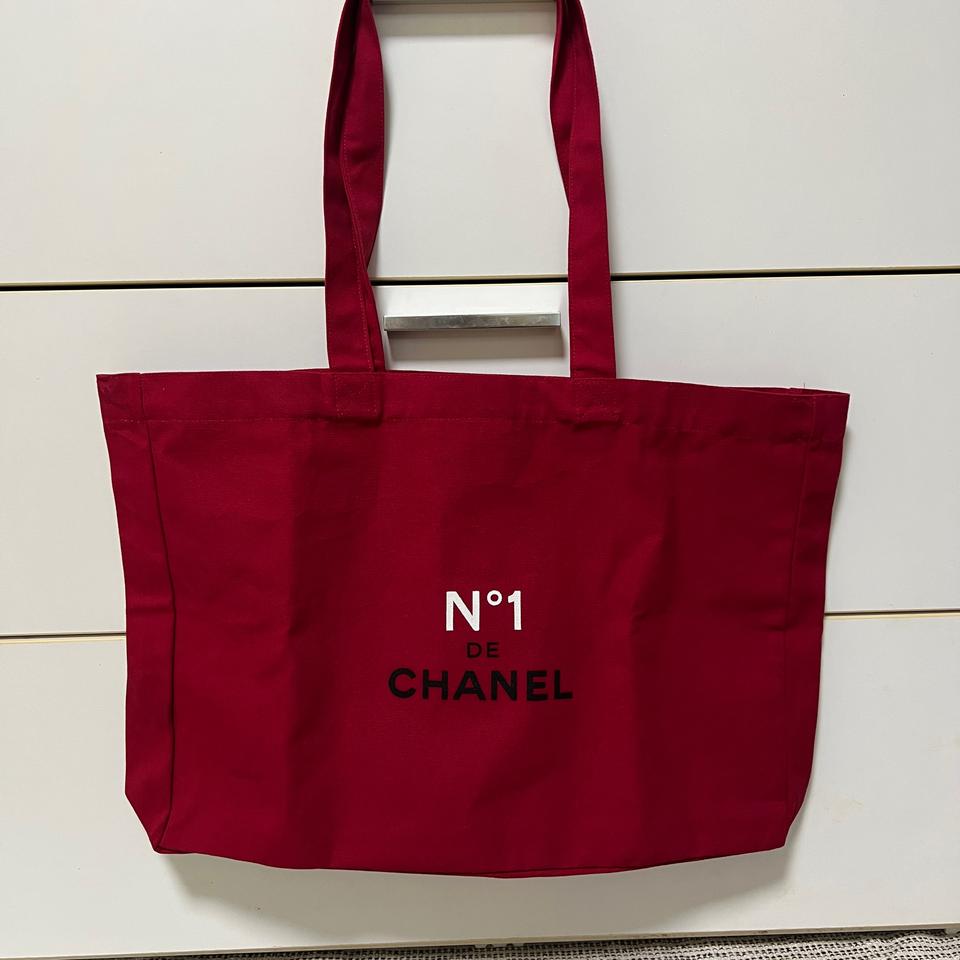 샤넬 뷰티 캔버스 토트백