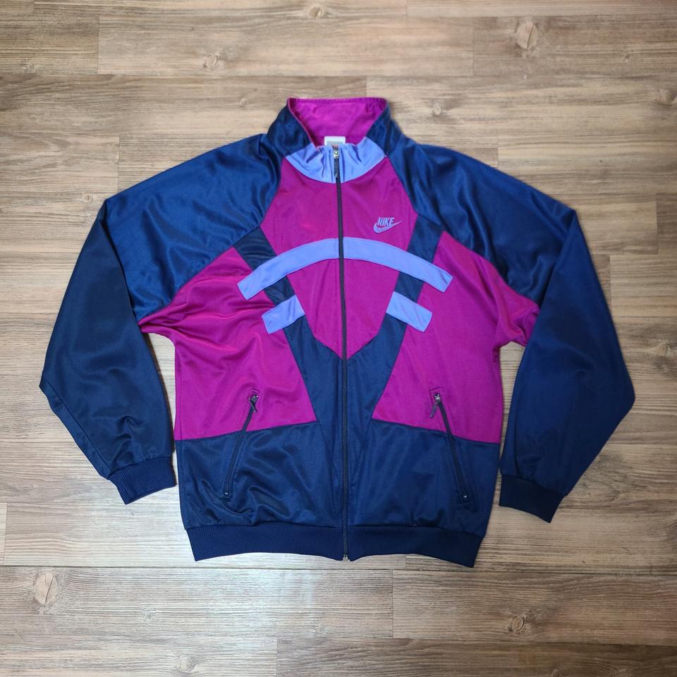 90s 나이키 빈티지 올드스쿨 져지 저지 트랙탑 집업 자켓 (100)