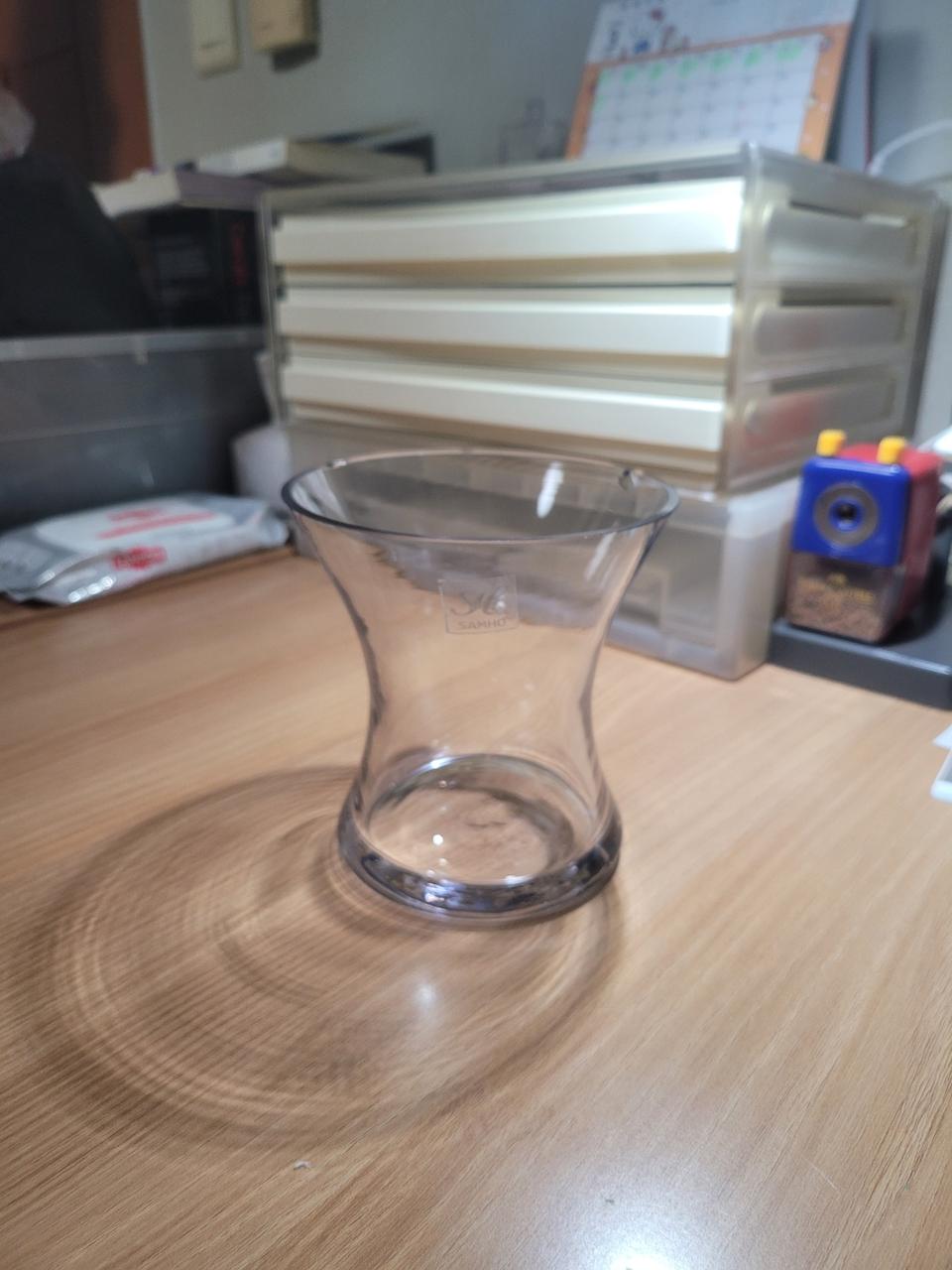 투명 유리컵/ 작은유리화병