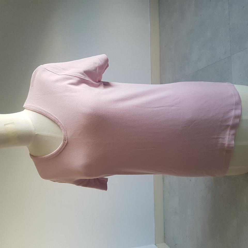 여성 반팔 ZARA Basic 슬림핏 핑크 내복 -일반우편 무료배송