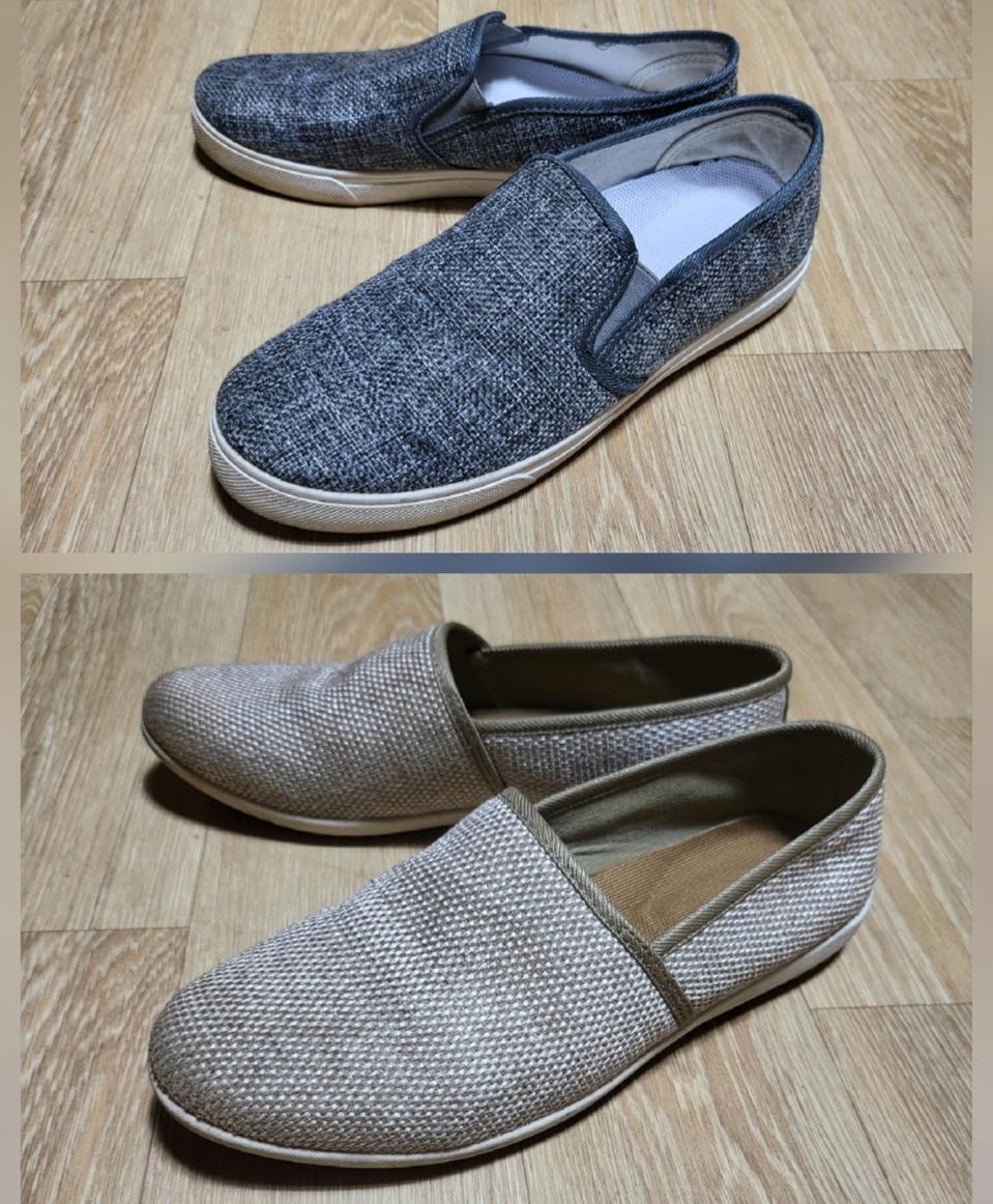 남녀공용 슬립온 스니커즈 로퍼 단화 255~260사이즈 2종