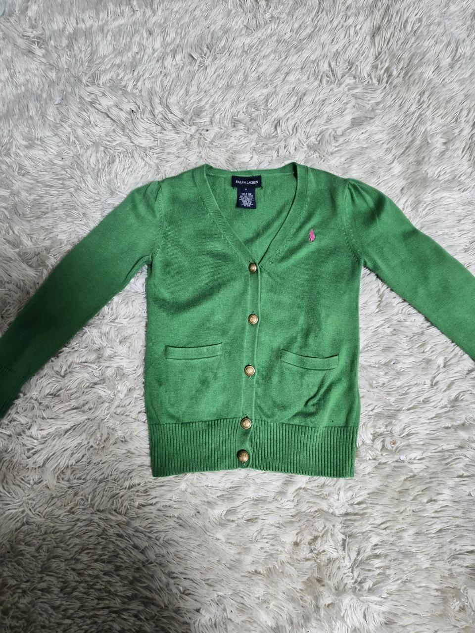 폴로 랄프로렌 키즈 그린 가디건 5사이즈