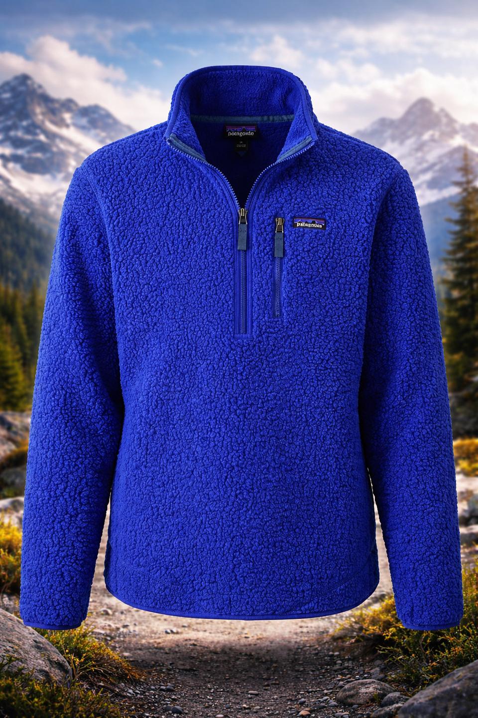 파타고니아 레트로 파일 블루 풀오버