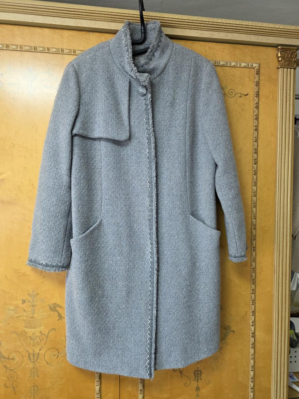 BCBG 회색 모.캐시미어  코트 55