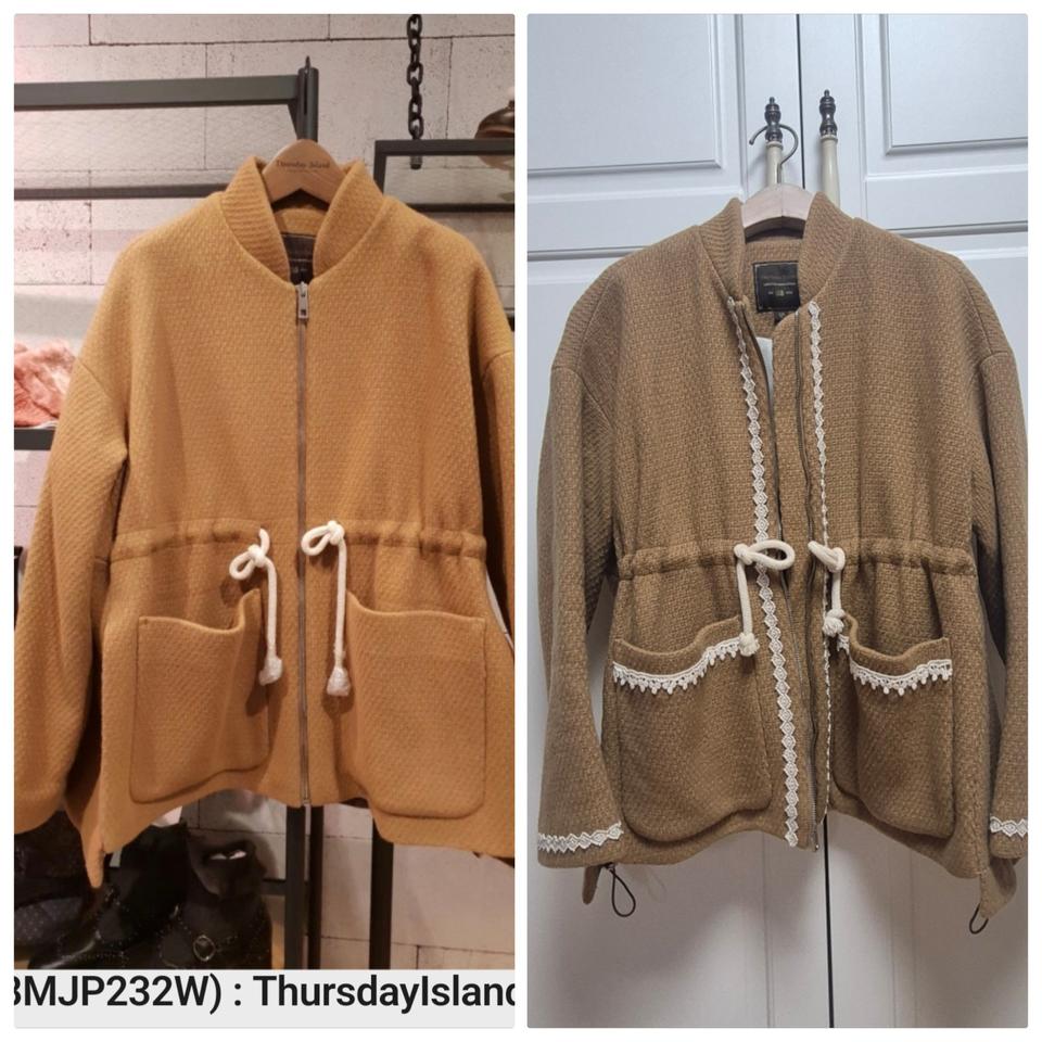 써스데이아일랜드 코트형숏자켓s