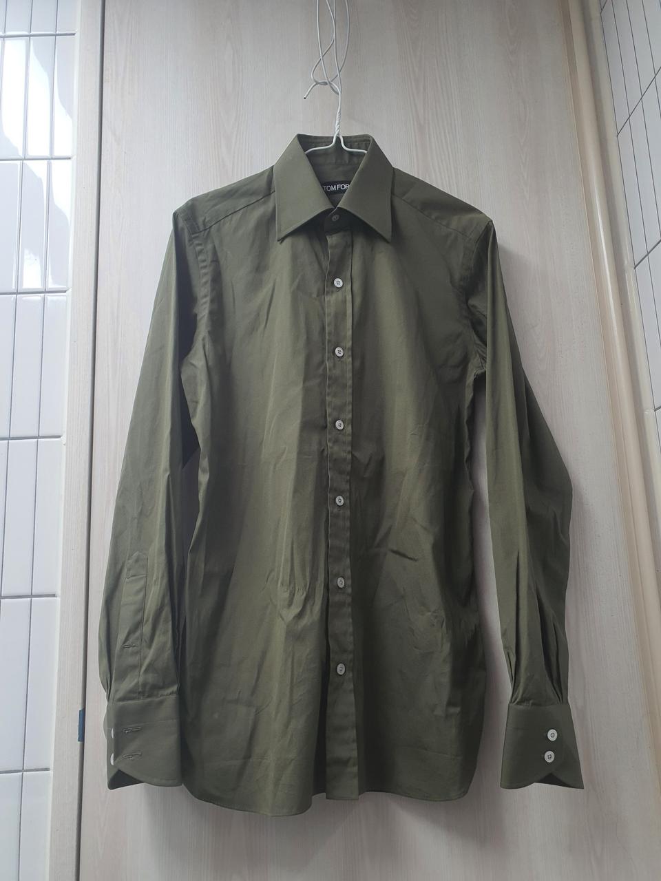 95 TOMFORD 톰포드 정품 올리브 카키 슬림핏 셔츠(마지막할인)