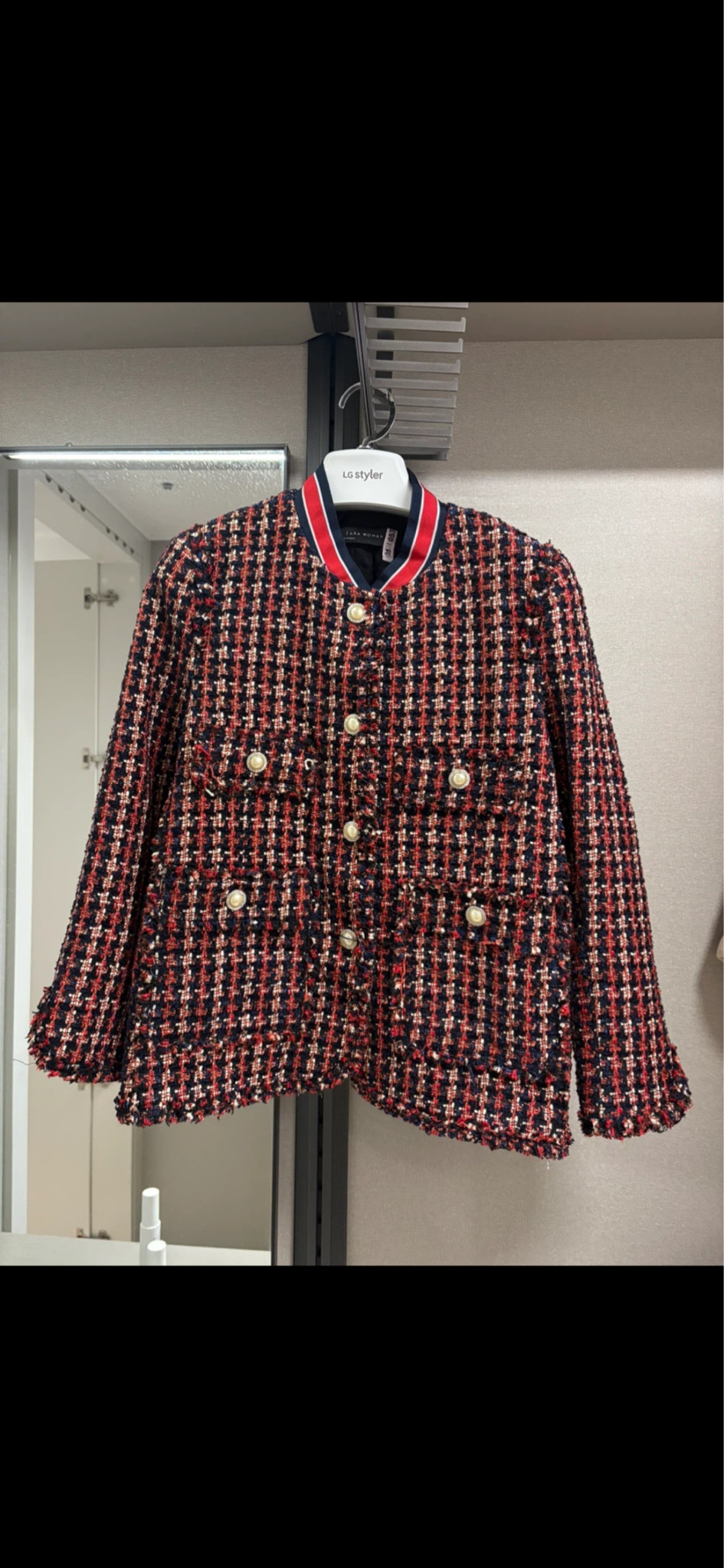 자라 트위드자켓