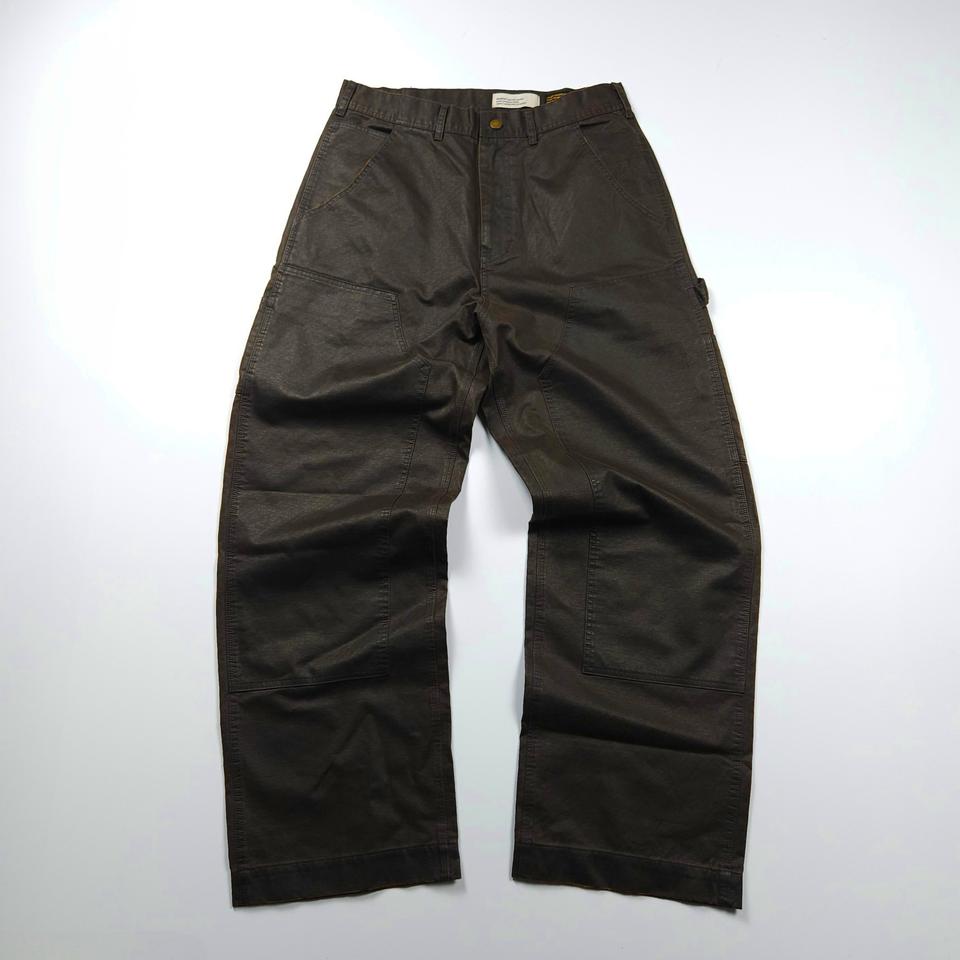 라퍼지스토어 루즈핏 코팅 카펜터 워크 팬츠 브라운 (M)