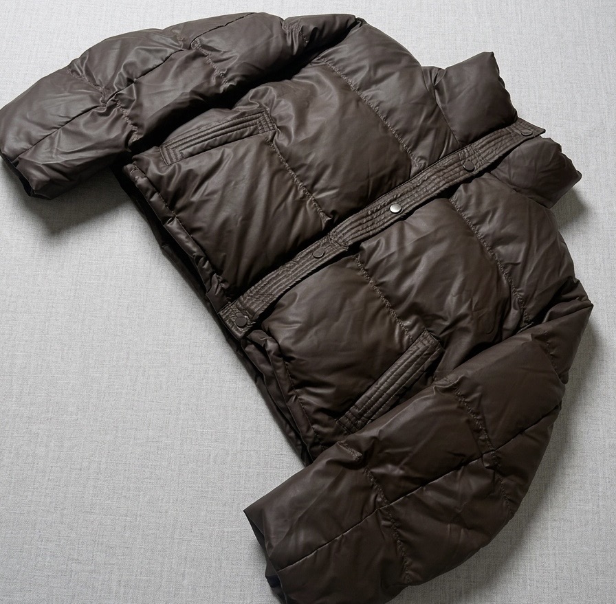 여성 크롭 브라운 패딩 (S)