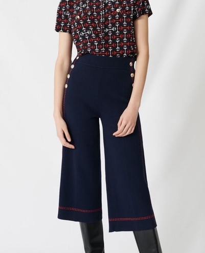 마쥬 와이드 니트팬츠