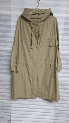 여성 VYOLIVIA 후드 롱 코트