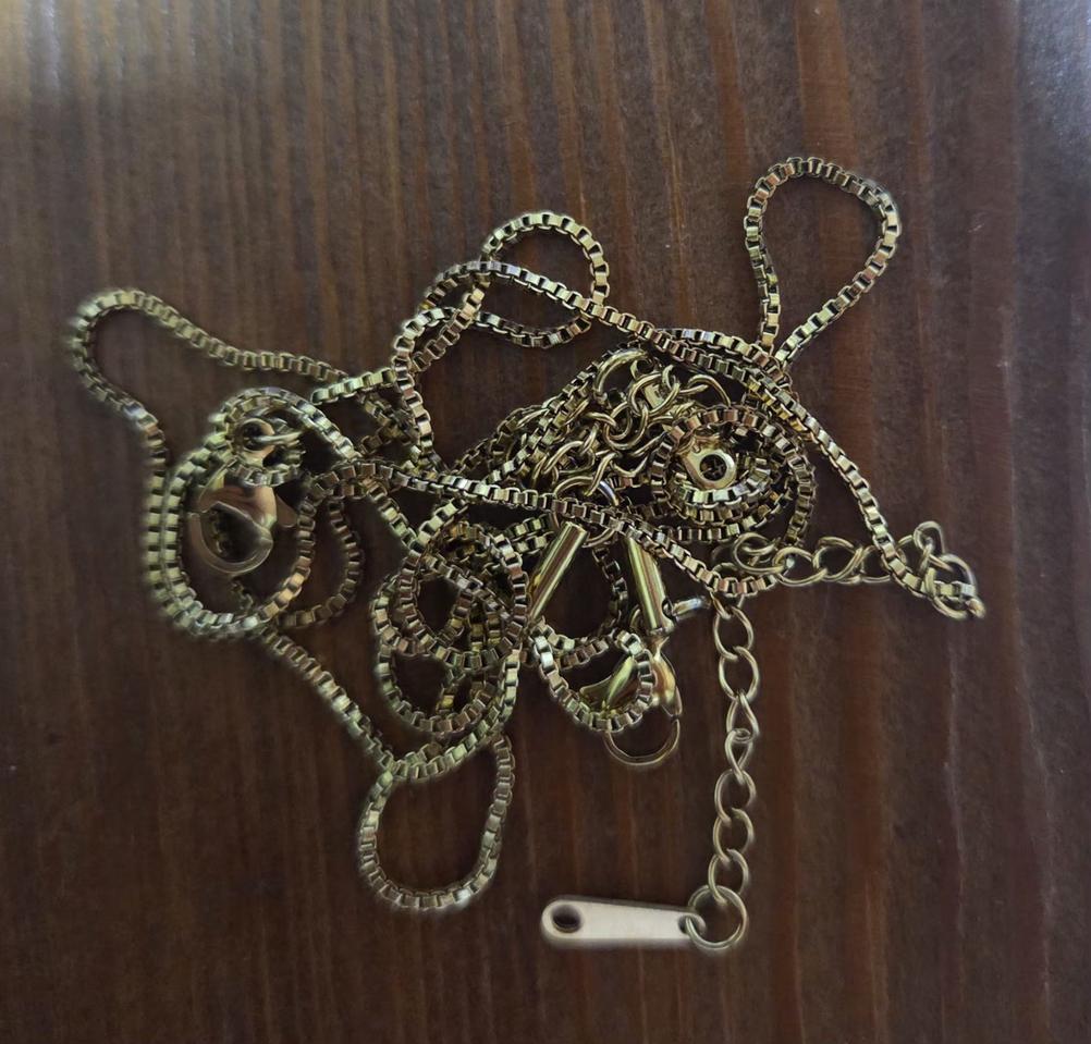 도금 목걸이줄45센티ㆍ2개ㆍ 새거