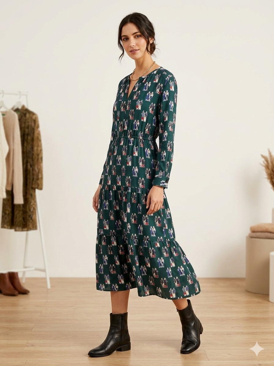 베네통 원피스. 자라뷔스티에