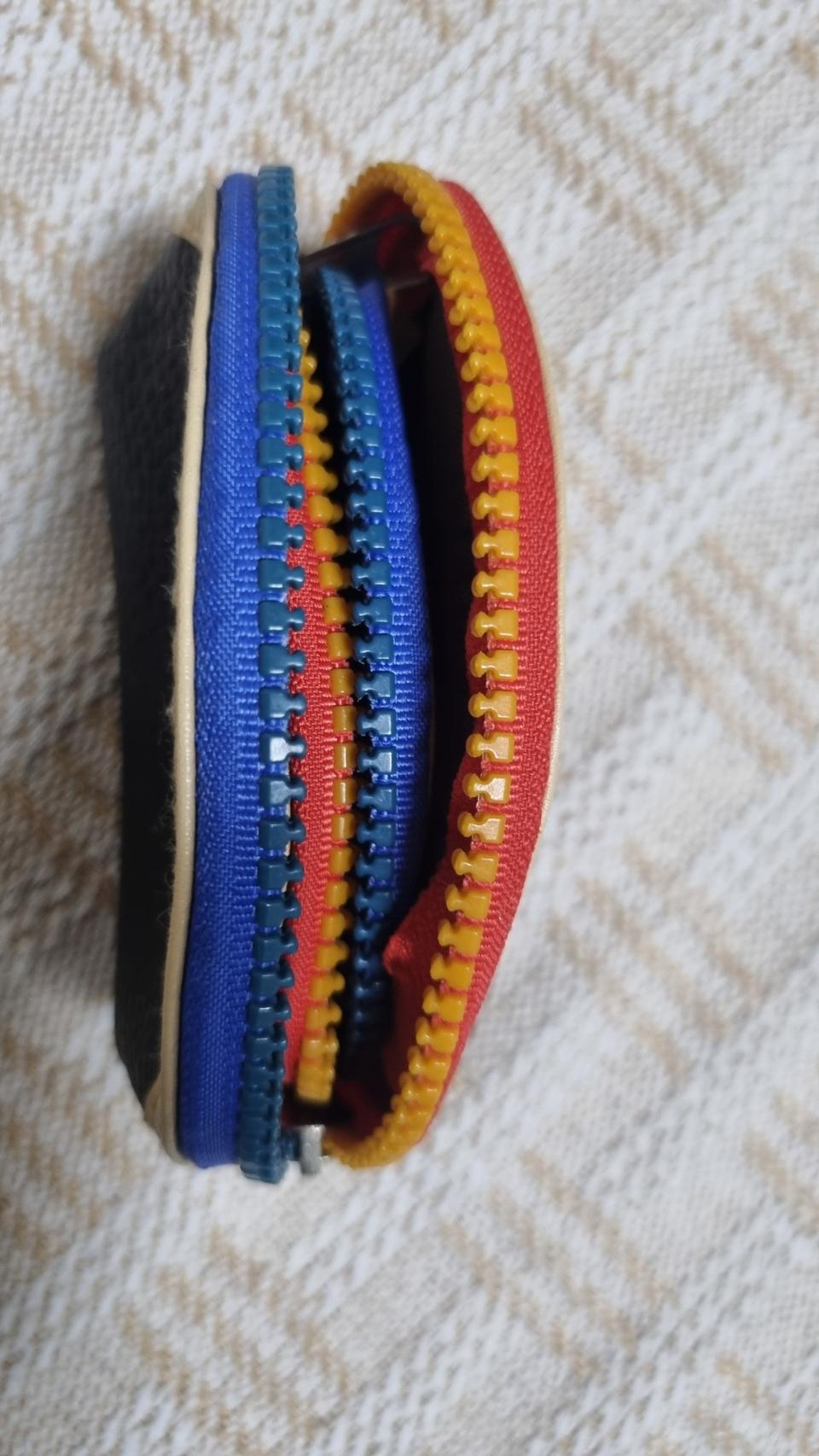 귀여운 지퍼 디자인의 동전 지갑2개