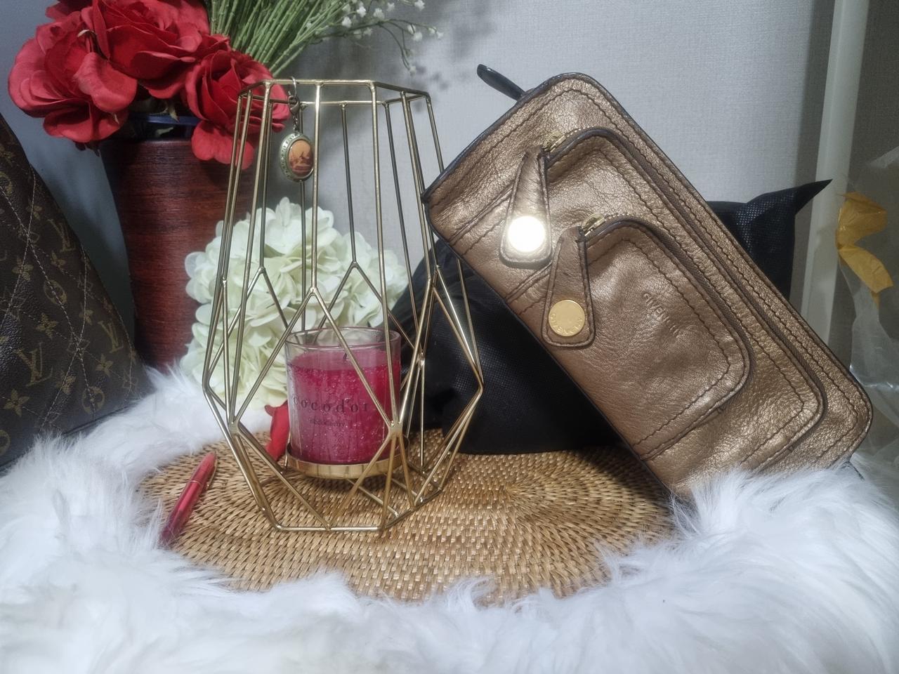 (정품)지방시 메탈릭 투 포켓 클러치백 가방