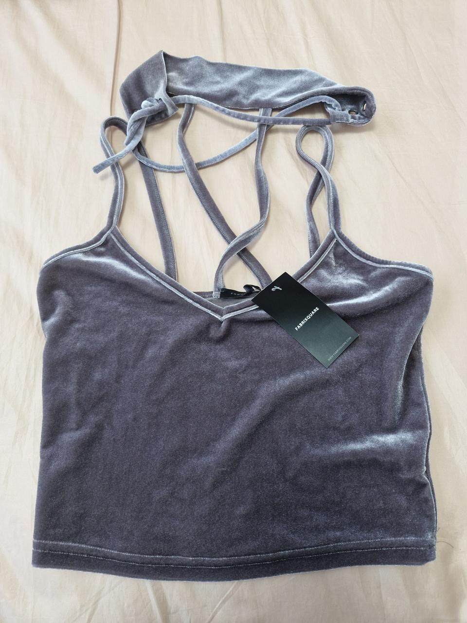 Fabrixquare 벨벳 탑 XS 새상품