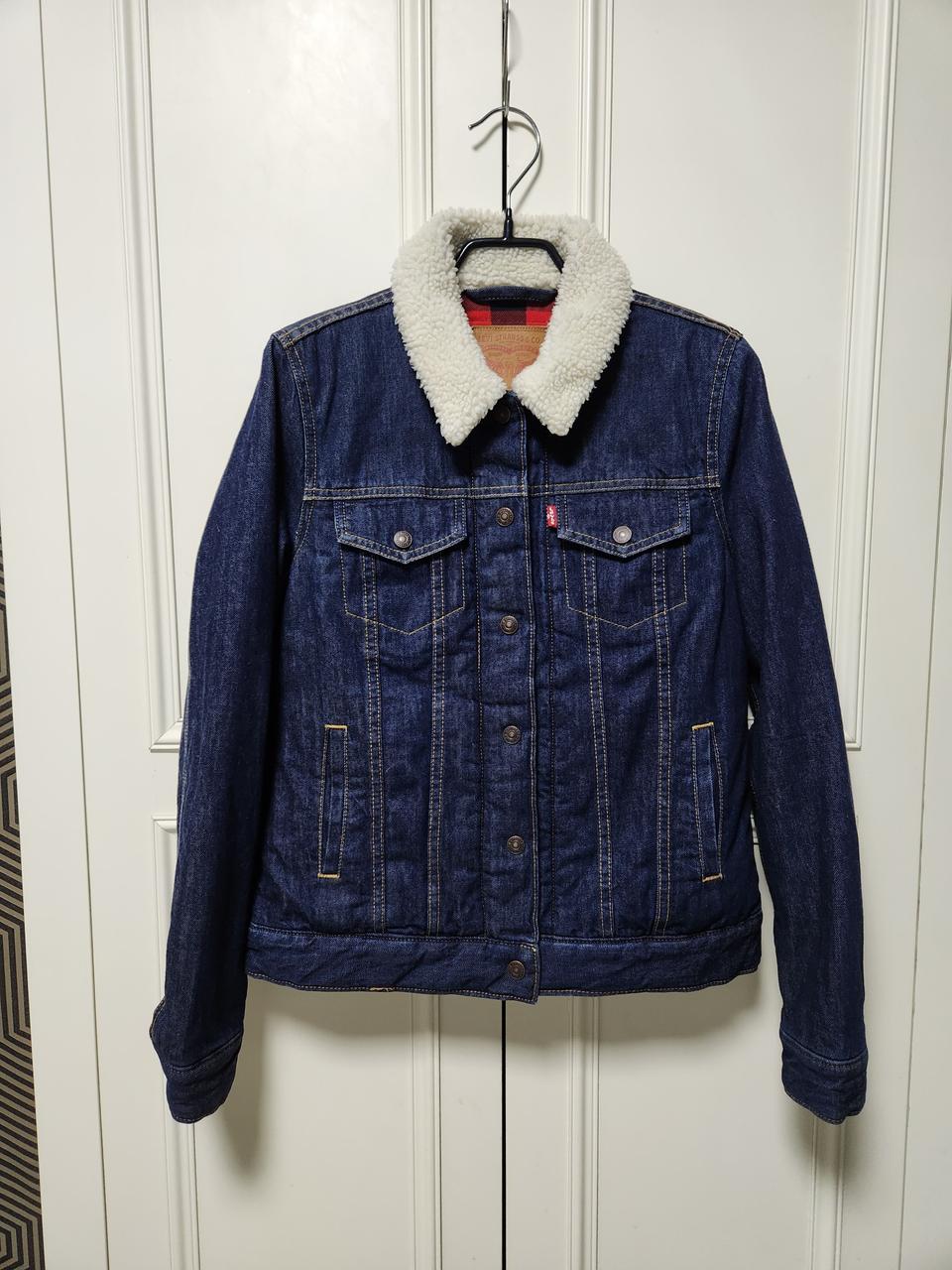 [90]리바이스 여성 양털 구스다운 청자켓