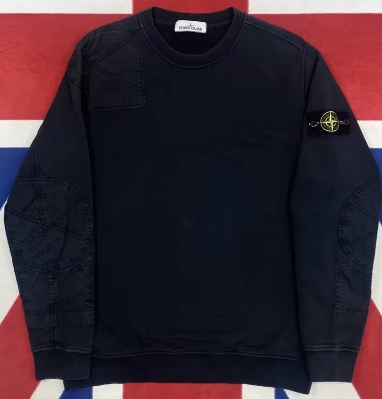 [XL]스톤아일랜드 블랙 크루넥 맨투맨