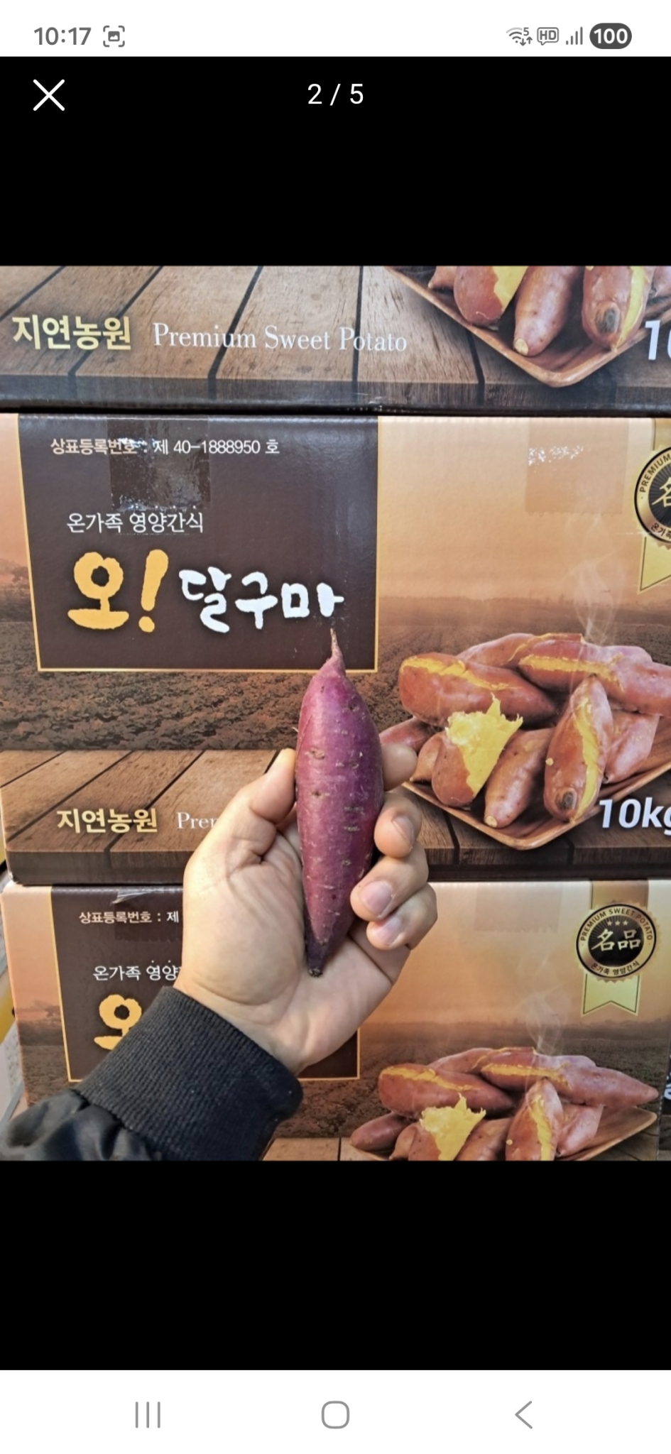 오리지날 진짜 단밤 고구마5kg  무료배송