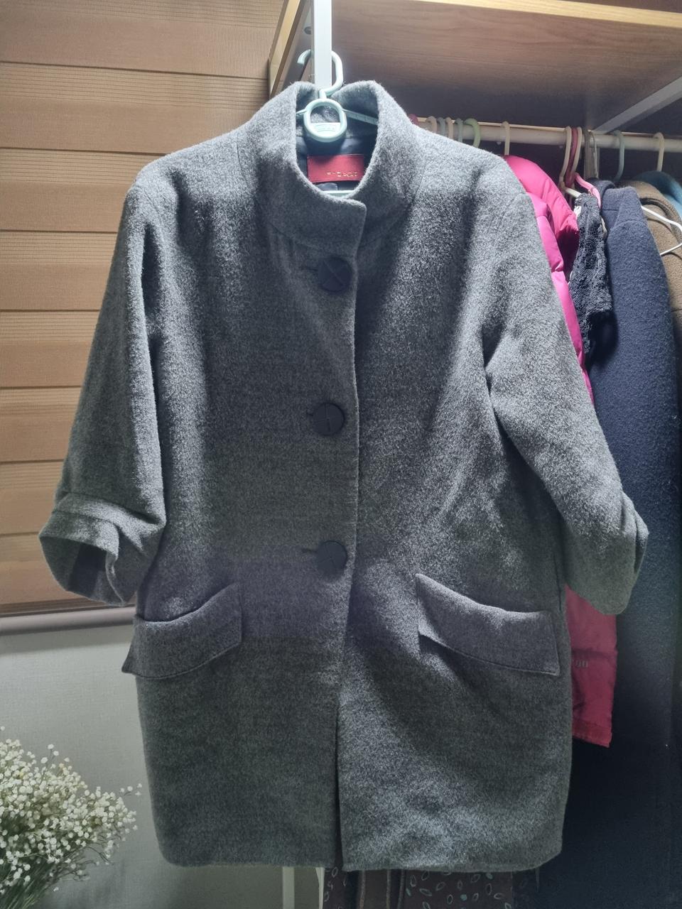 (정품)mb·Ko E-E-ELAY그레이 반코트 울코트 국산울100%