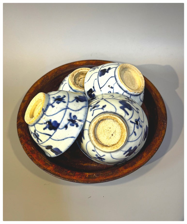 앤티크 청화백자 다완