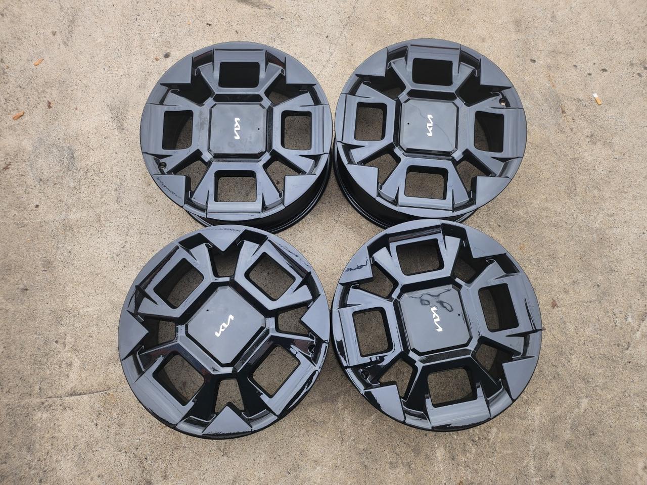 카니발KA4 페이스리프트 19인치 블랙휠 순정휠 네모휠