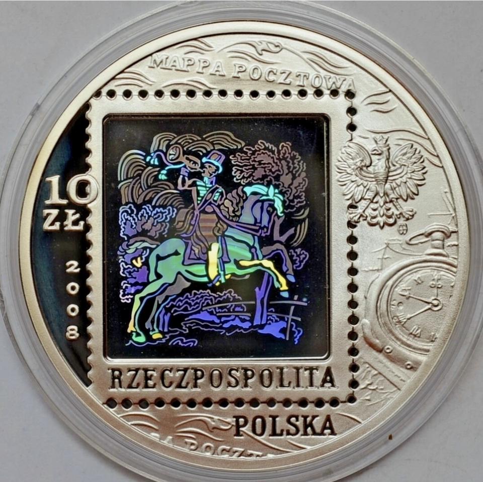 2008년 폴란드 10즈워티 홀로그램 은화