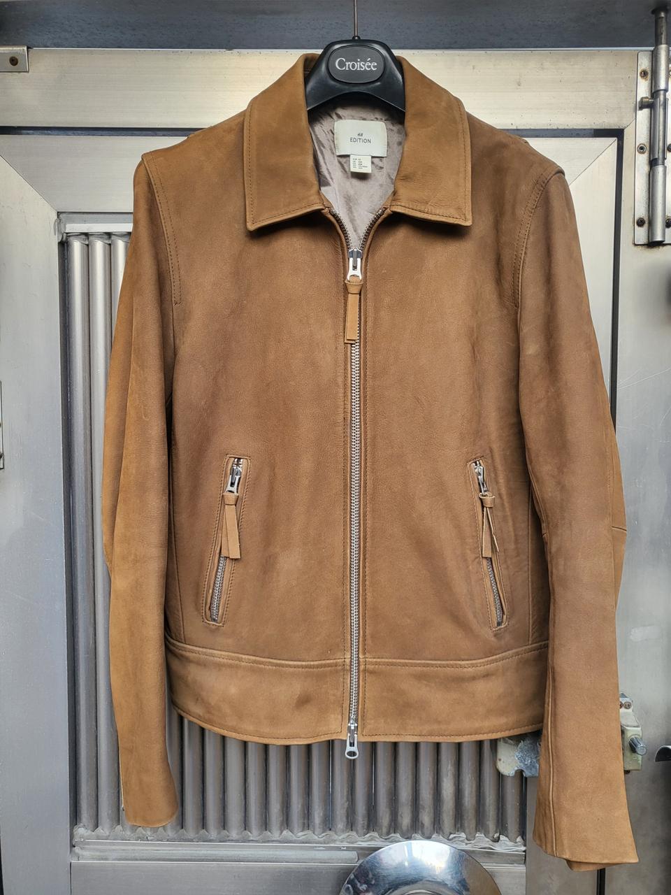 H&M 에디션 스웨이드 소가죽자켓 95호 상태우수