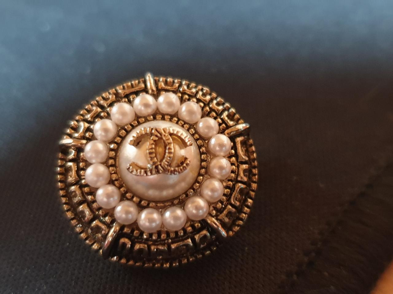 명품 샤넬 빈티지 진주브로찌 브로치 장신구