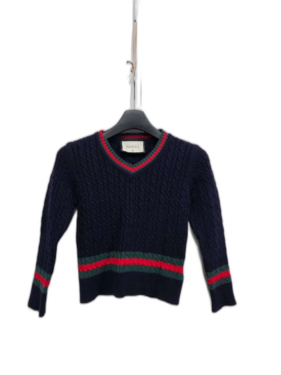 구찌 키즈 니트 네이비5~7세  공용