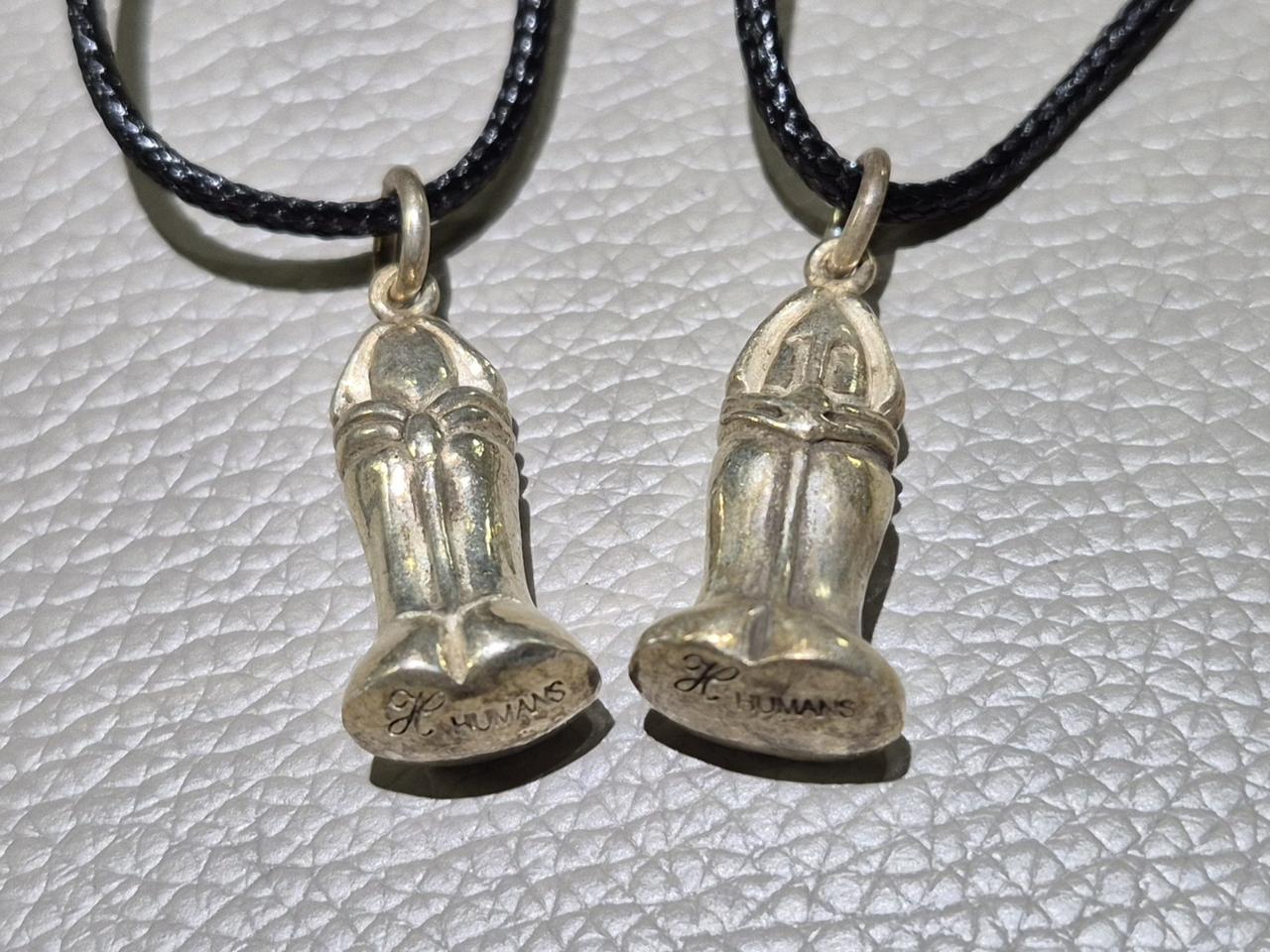 덩어리 은 가죽묵걸이