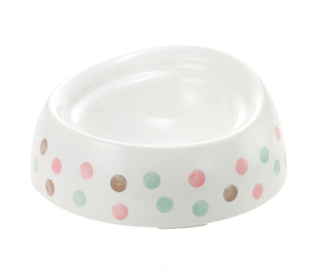 릿첼 강아지 밥그릇 도트무늬