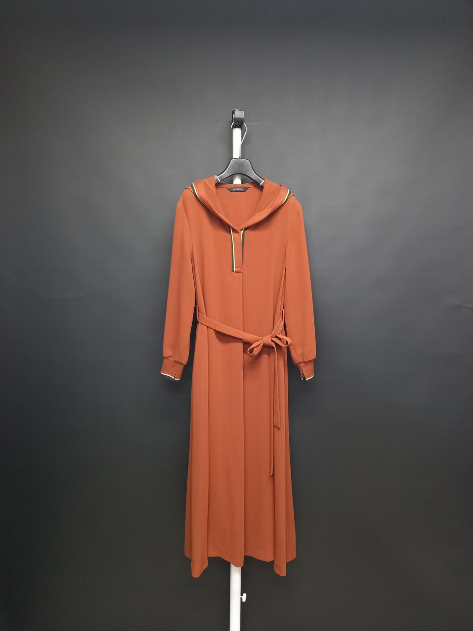 발렌시아 춘하추 쉬폰 후드 맥시 롱 원피스 F 44-66