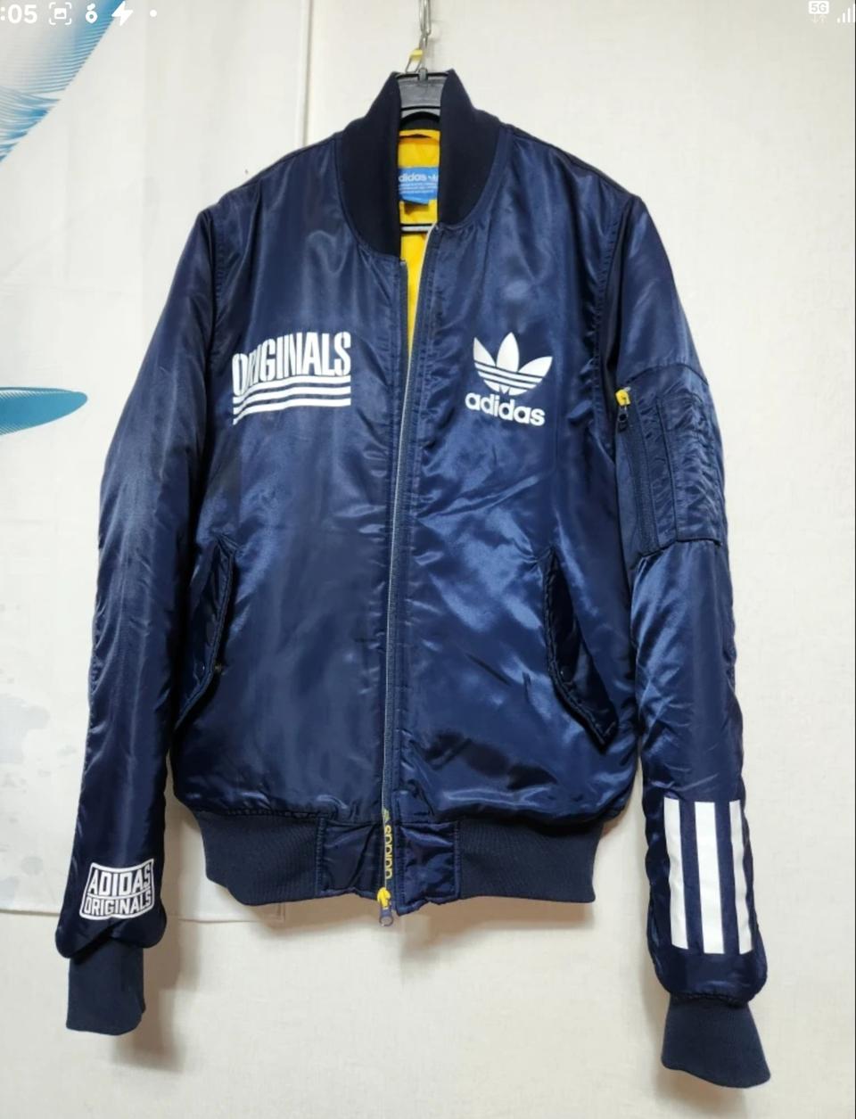 남녀공용 아디다스 오리지널스 네이비 블루종  항공점퍼 ㅡ95