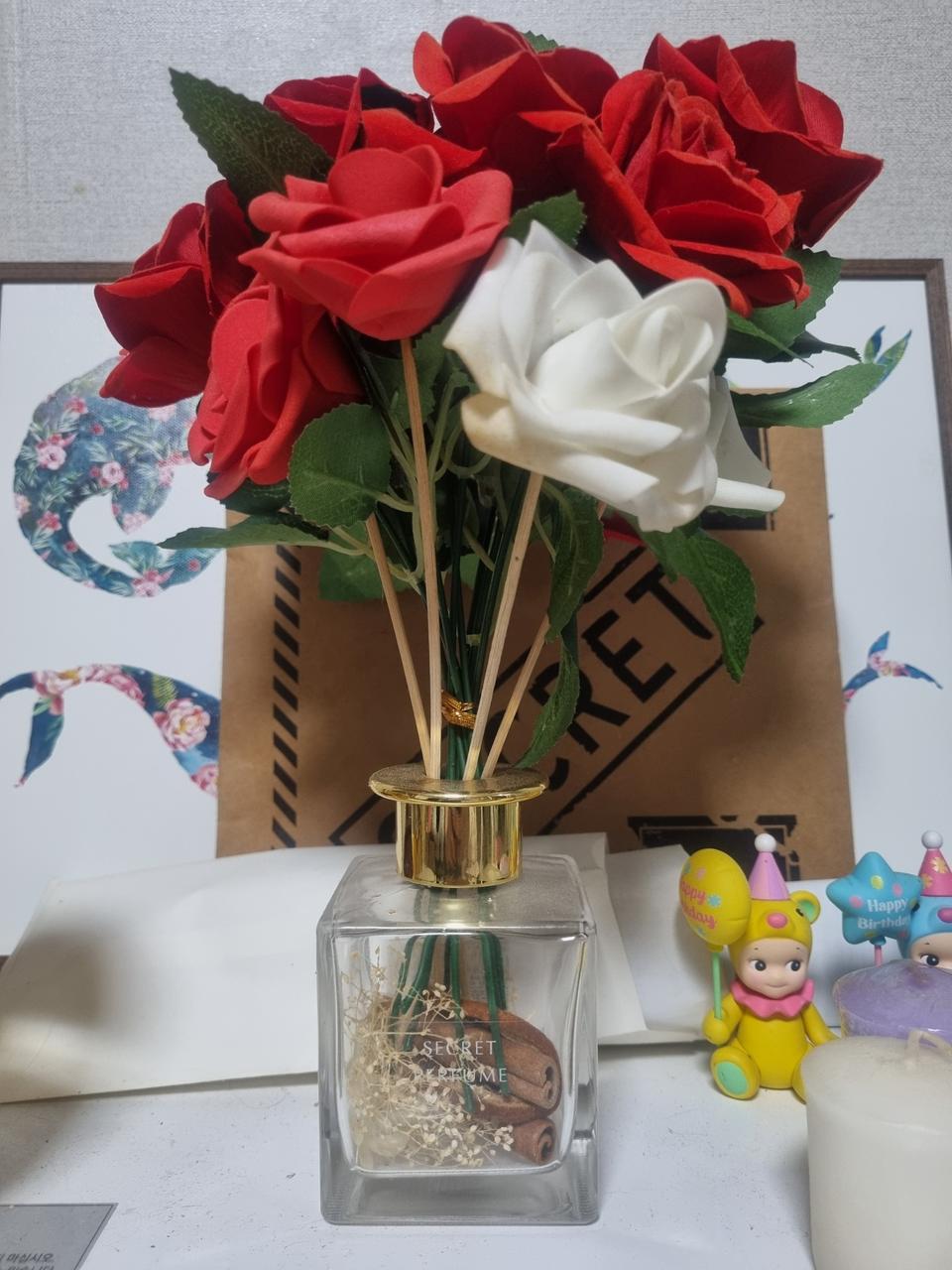 디퓨저 향기 장미꽃