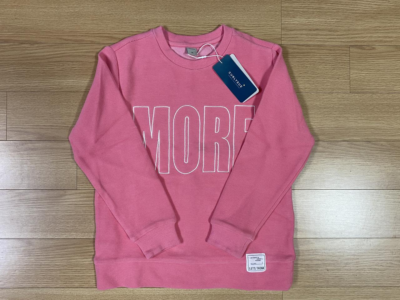 컬리수 레터링 자수 맨투맨 130