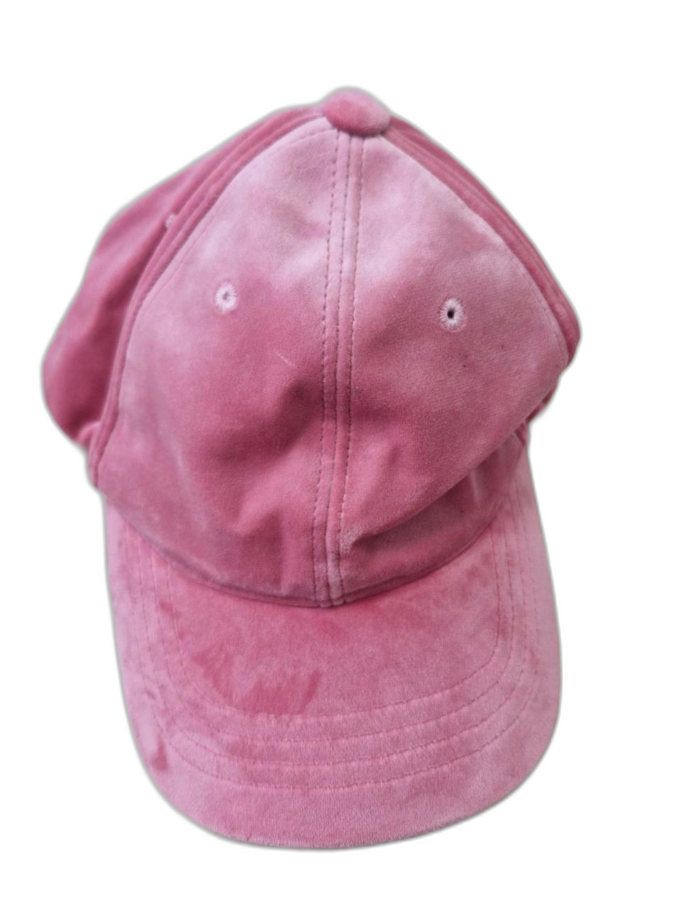 STRAIGHT MAN 분홍 벨벳 볼캡