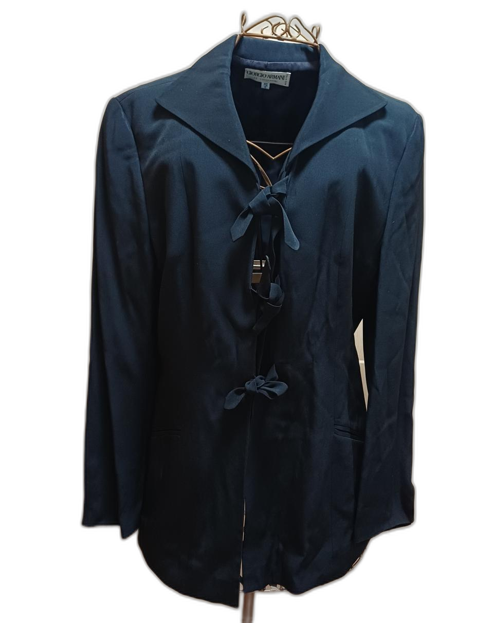 조르지오 아르마니 블랙 리본 자켓 40 size