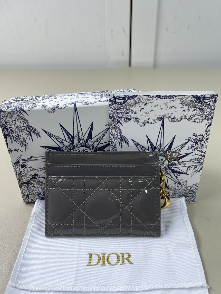 디올 카드지갑 그레이 풀박스 새상품✅