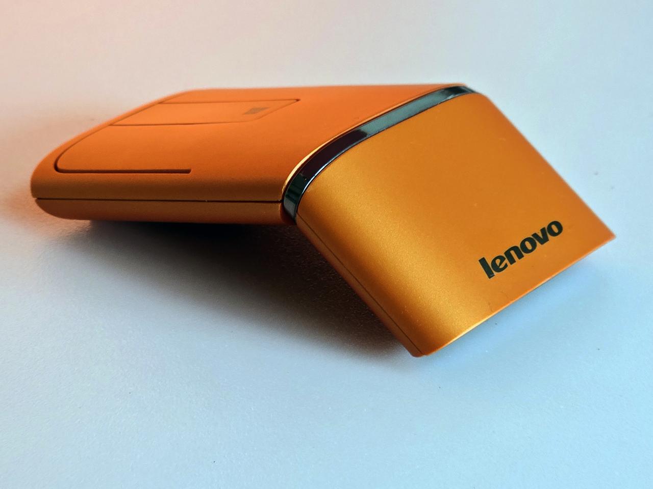 레노버 Lenovo 듀얼 모드 블루투스 슬림 터치 마우스 N700 오렌지