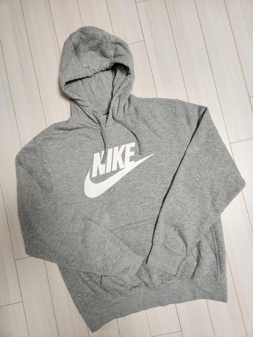 나이키 NSW 클럽 그래픽 빅로고 그레이 BV2973-063 기모 후드티