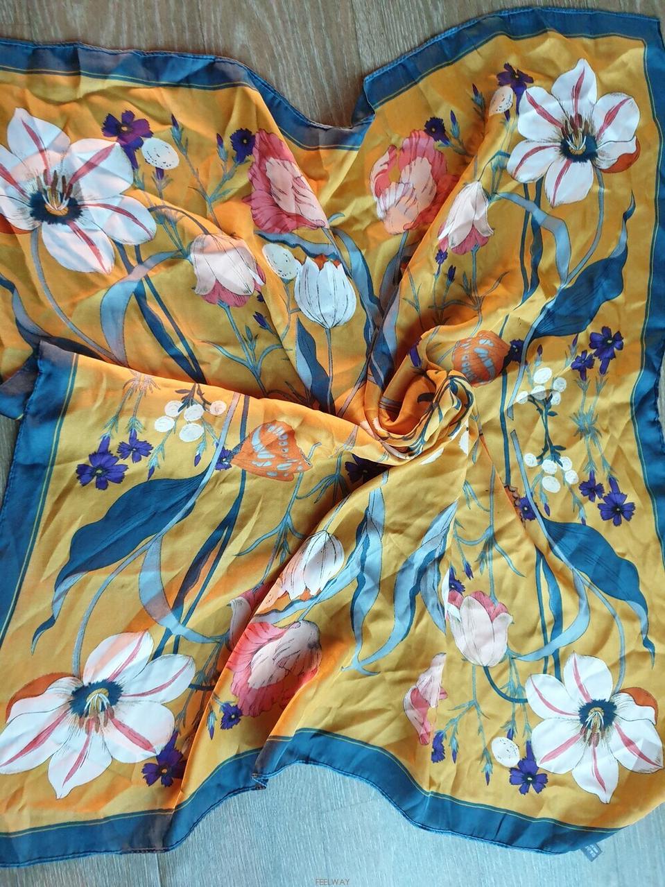 화사한 컬러감각 수채화같은 스카프 머플러 목도리