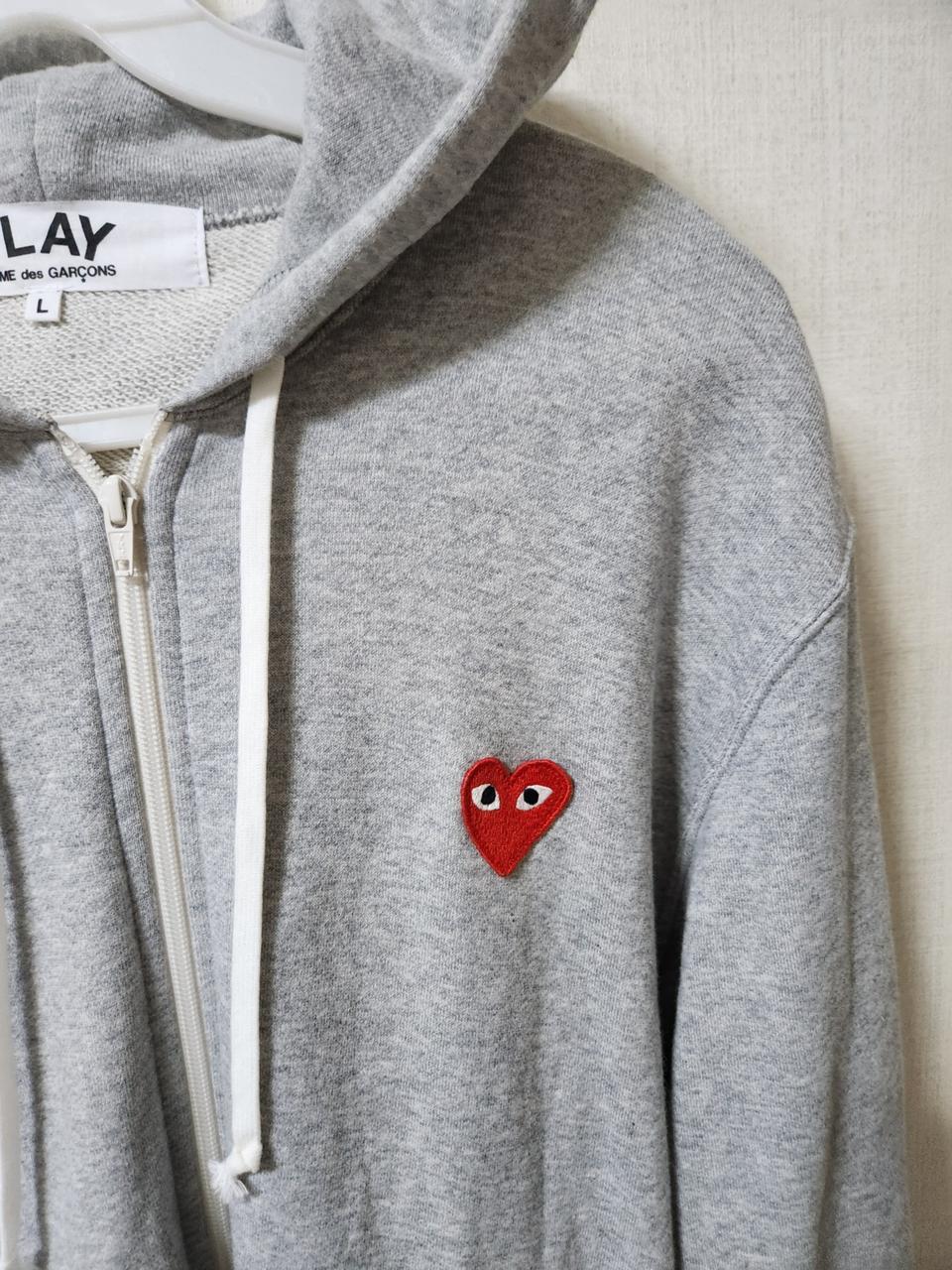 꼼데가르송 후드집업